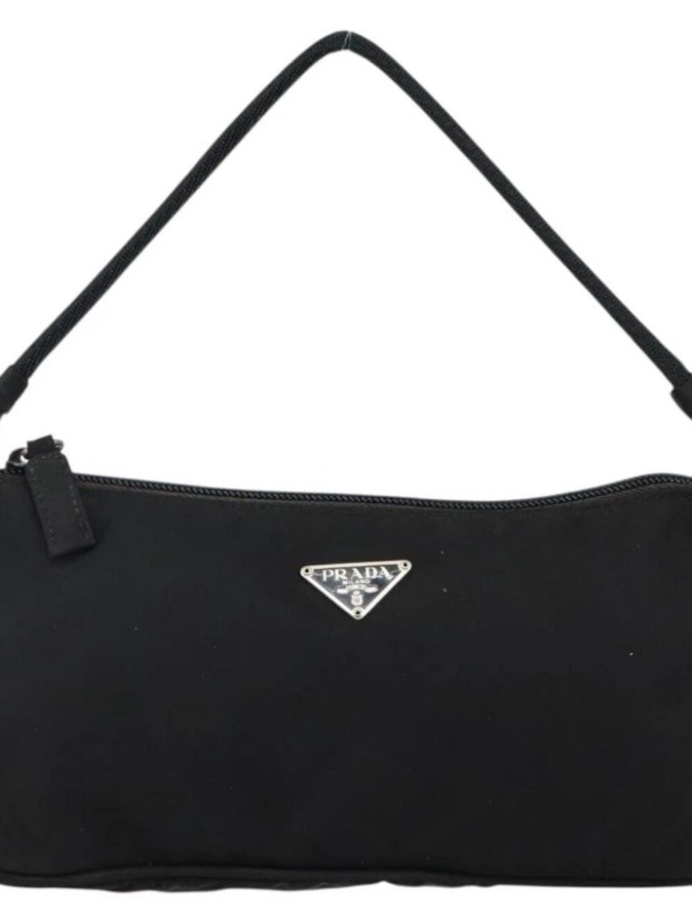 PRADA Accessory Pouch Nylon Black Silver Auth - Picture 2 of 15